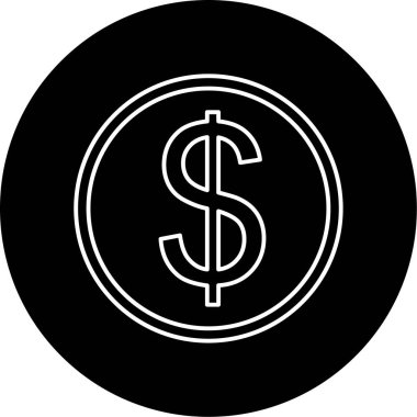 Dolar simgesi vektör illüstrasyonu