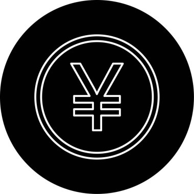 yen simge vektör illüstrasyonu