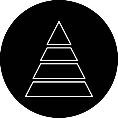 piramit simgesi vektör çizimi
