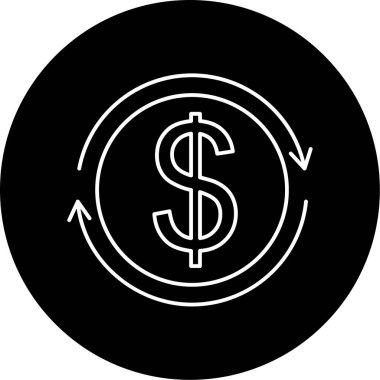 para akışı simge vektör çizim