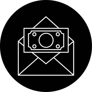 Maaş simgesi vektör çizimi