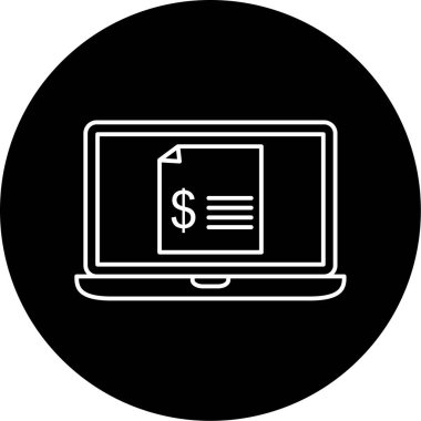 bütçe simge vektör çizim