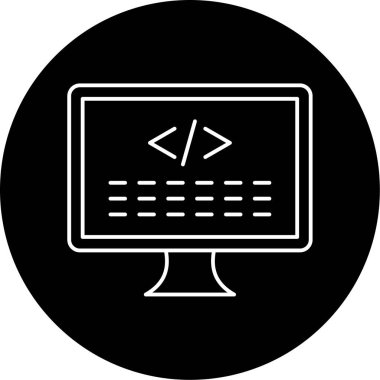 kod simgesi vektör illüstrasyonu