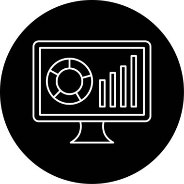 Gösterge paneli ikon vektör illüstrasyonu