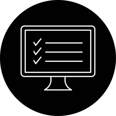 izleyici ikon vektör illüstrasyonu