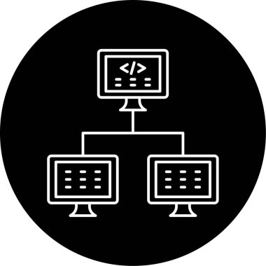 Dağıtım simgesi vektör illüstrasyonu