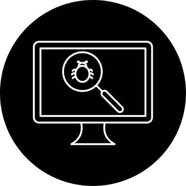 Hata ayıklama simgesi vektör çizimi