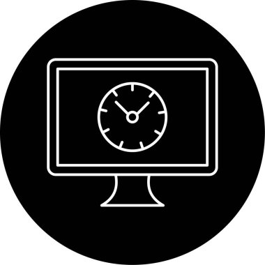 Geçmiş simge vektör illüstrasyonu