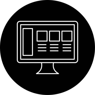 Web Arayüzü vektör çizimi