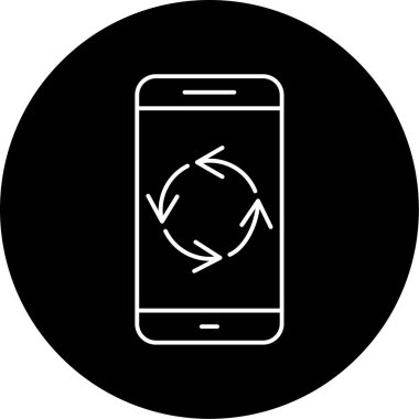 Güncelleme simgesi vektör illüstrasyon