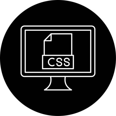 Css simge vektör illüstrasyonu