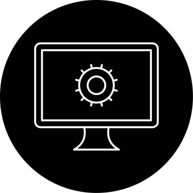 ayar simgesi vektör illüstrasyonu