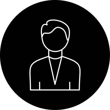 Sahip simgesi vektör illüstrasyonu