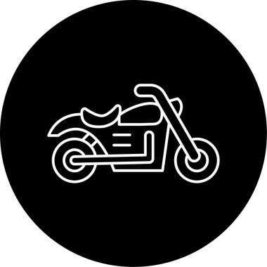motosiklet simgesi vektör illüstrasyonu