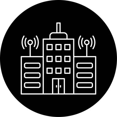 Kentsel ikon vektör illüstrasyonu