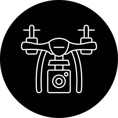 İHA simgesi vektör illüstrasyonu