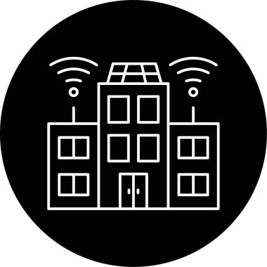 Smart City simge vektör illüstrasyonu