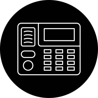 Güvenlik Paneli simgesi vektör illüstrasyonu