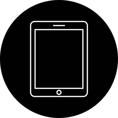 tablet simge vektör illüstrasyonu