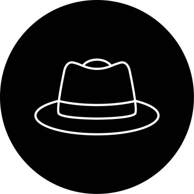 Şapka simgesi vektör illüstrasyonu