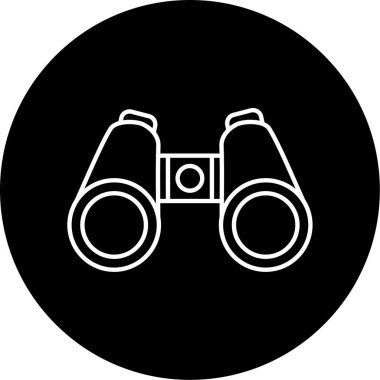 dürbün simgesi vektör illüstrasyonu