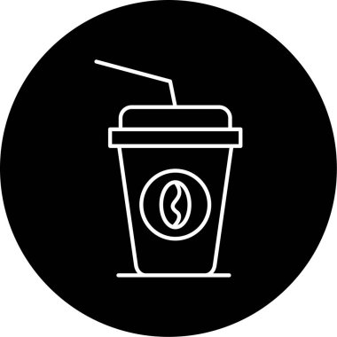 kahve ikonu vektör illüstrasyonu