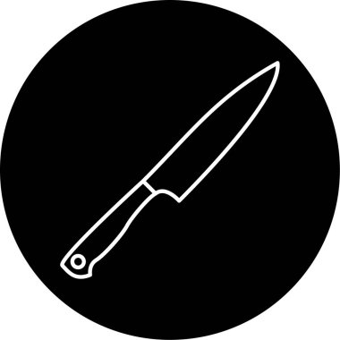 bıçak simgesi vektör illüstrasyonu