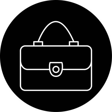 Bayanlar Çanta ikonu vektör illüstrasyonu