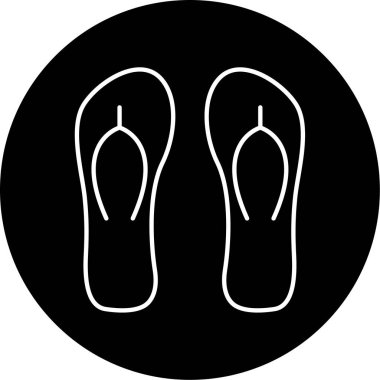 Terlik simge vektör çizim