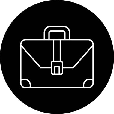 evrak çantası ikonu vektör illüstrasyonu