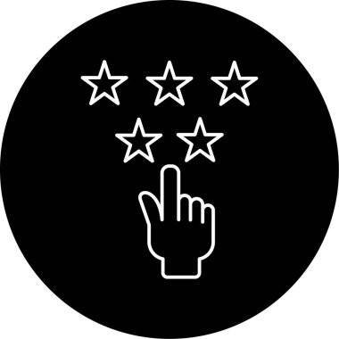 derecelendirme simgesi vektör illüstrasyonu