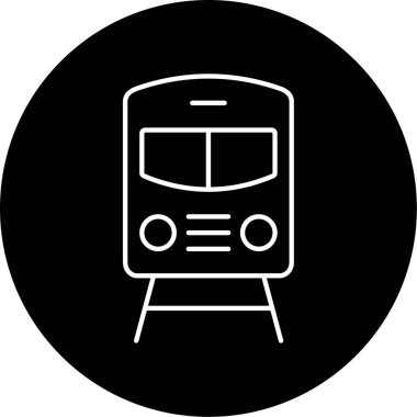 tren simgesi vektör illüstrasyonu