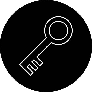 Anahtar simgesi vektör illüstrasyonu