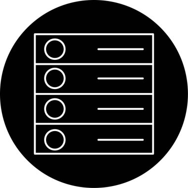 büyük veri simgesi vektör illüstrasyonu