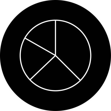 Pasta grafiği vektör illüstrasyonu