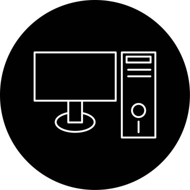 bilgisayar simgesi vektör illüstrasyonu