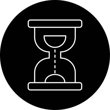 kum saati ikonu vektör illüstrasyonu