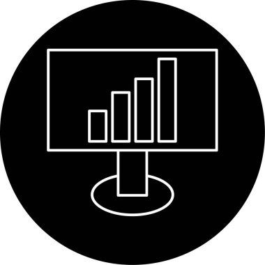 analitik simge vektör illüstrasyonu