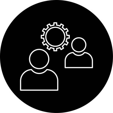 Beyin fırtınası simgesi vektör çizimi