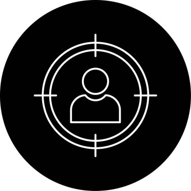 Simge vektör illüstrasyonu hedefleniyor