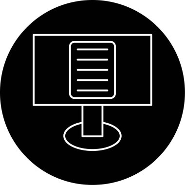 İçerik simgesi vektör illüstrasyonu