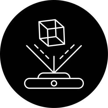 Hologram simge vektör çizim