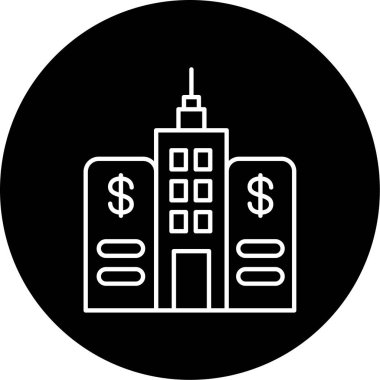 Kapitalizm simgesi vektör illüstrasyonu