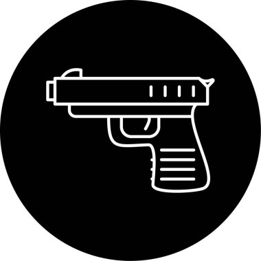 silah simge vektör çizim