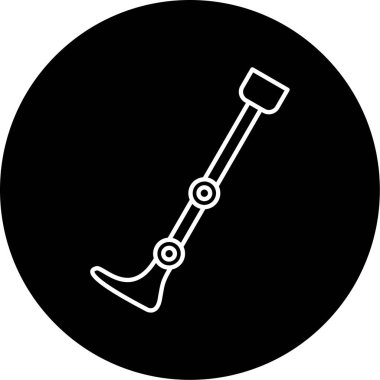 Robot Bacak ikonu vektör illüstrasyonu