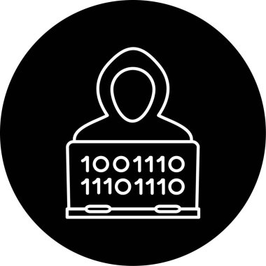 Simge vektör illüstrasyonu hackleniyor