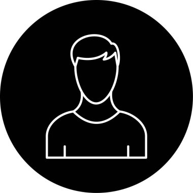 man simgesi vektör illüstrasyonu