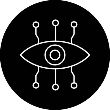 Biyonik Göz ikonu vektör çizimi