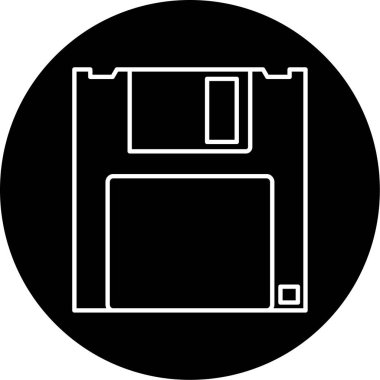 disk simge vektör çizim