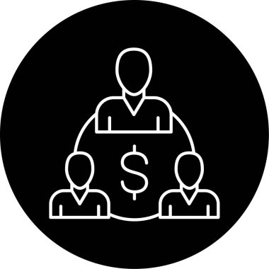 Takım çalışması simgesi vektör illüstrasyonu